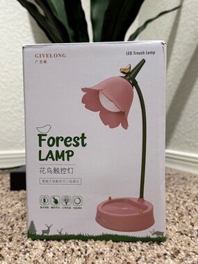GIVELONG Forest Lamp - Pink Flower LED Touch Lamp